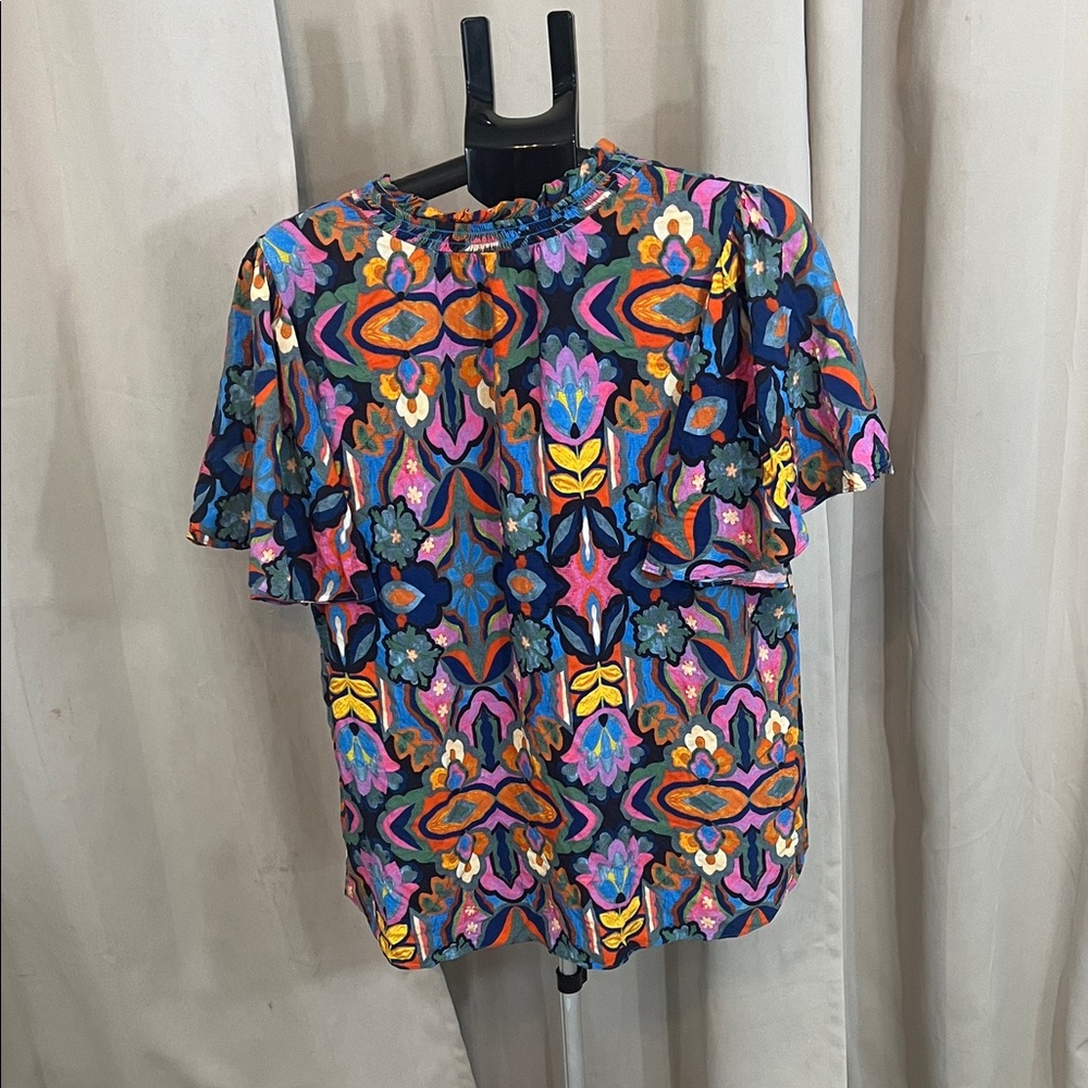 Chelsea & Theodore Multicolor Floral Blouse - Picture 3 of 3